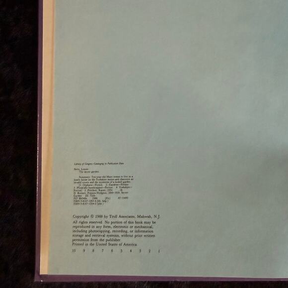 The Secret Garden by Frances Hodgson Burnett | 1988 | VTG Troll Illustrated Book - Picture 2 of 9